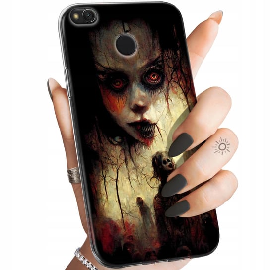 ETUI DO XIAOMI REDMI 4X WZORY HALLOWEEN ZOMBIE DYNIE CZASZKI CZAROWNICE Xiaomi