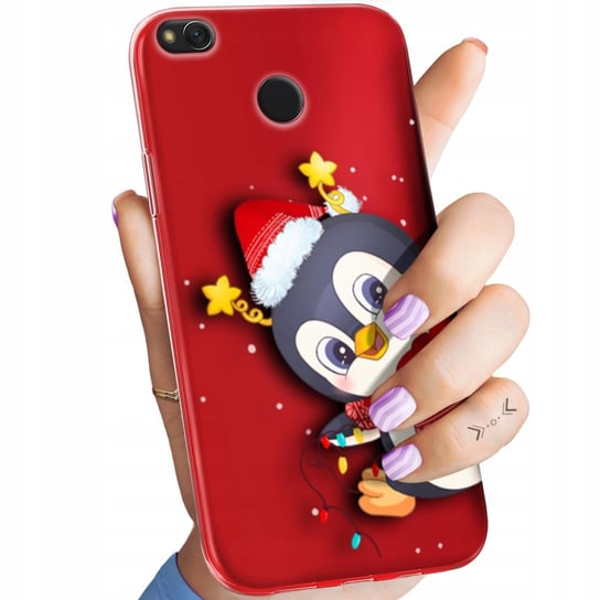 Etui Do Xiaomi Redmi 4X Wzory Święta Christmas Mikołaj Pingwin Obudowa Case Xiaomi