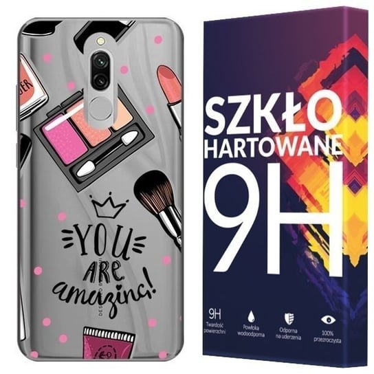 Etui Do Xiaomi Redmi 8 Nadruk Fashion + Szkło 9H Kreatui