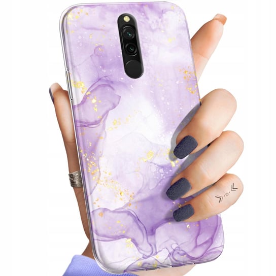 Etui Do Xiaomi Redmi 8 Wzory Fioletowe Fiolet Kształty Obudowa Pokrowiec Xiaomi