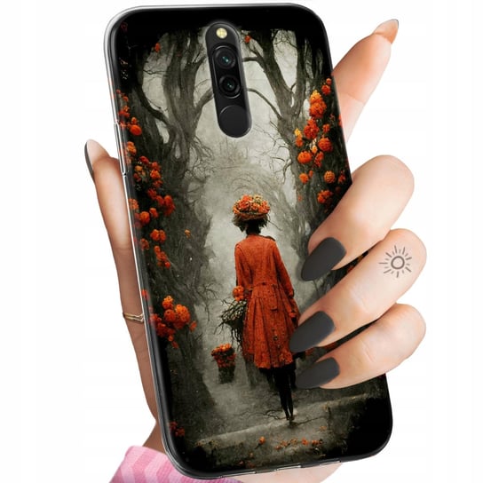 Etui Do Xiaomi Redmi 8 Wzory Jesień Liście Autumn Obudowa Pokrowiec Case Xiaomi