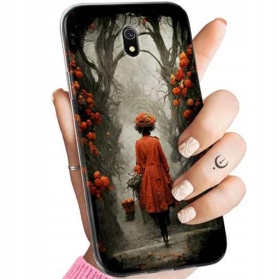 Etui Do Xiaomi Redmi 8A Wzory Jesień Liście Autumn Obudowa Pokrowiec Case Xiaomi