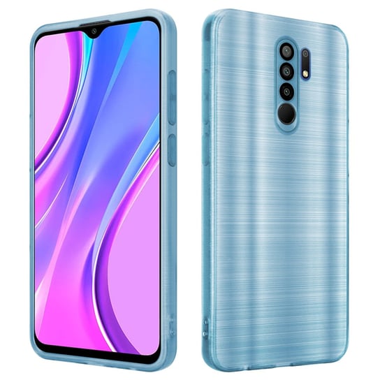 Etui Do Xiaomi RedMi 9 Pokrowiec w Brushed Turkus Etui Silikonowe Obudowa Case Cover Cadorabo Cadorabo