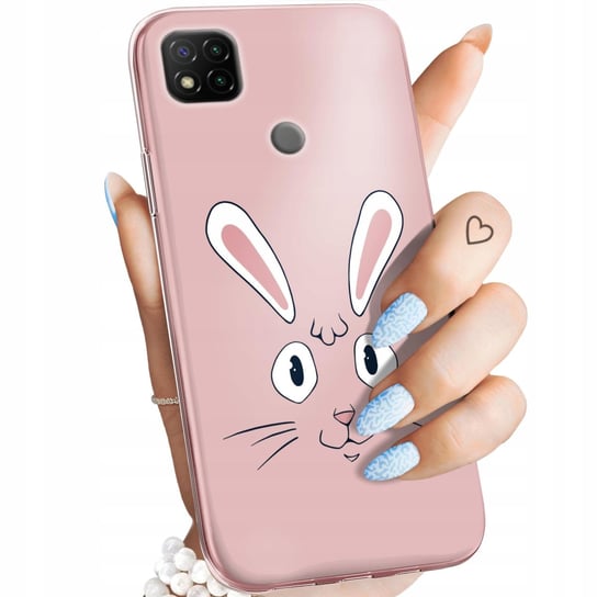Etui Do Xiaomi Redmi 9C Wzory Królik Zając Bunny Obudowa Pokrowiec Case Xiaomi
