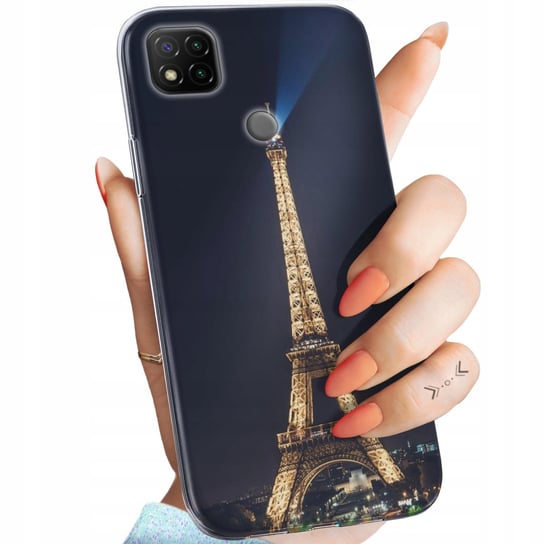 Etui Do Xiaomi Redmi 9C Wzory Paryż Francja Eiffel Obudowa Pokrowiec Case Xiaomi