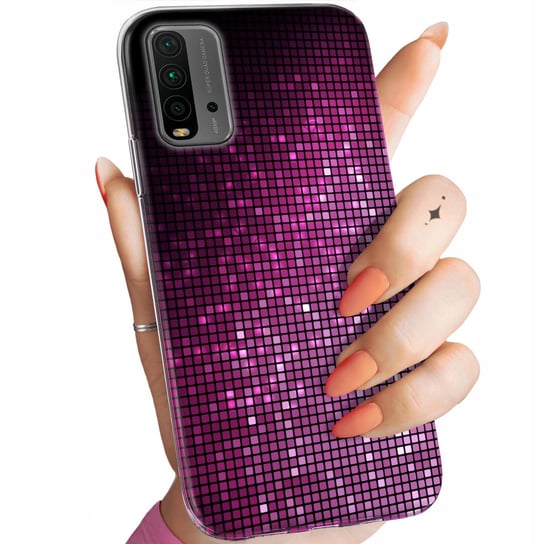 Etui Do Xiaomi Redmi 9T / Poco M3 Wzory Brokat Brokatowe Błyszczące Obudowa Xiaomi