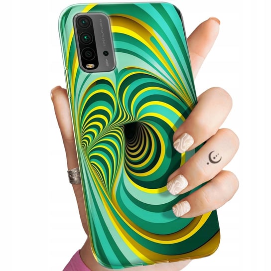 Etui Do Xiaomi Redmi 9T / Poco M3 Wzory Iluzja Optyczna Złudzenie Obudowa Xiaomi