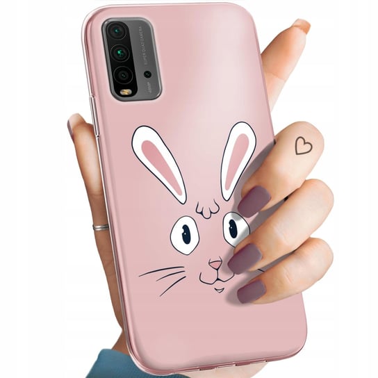 Etui Do Xiaomi Redmi 9T / Poco M3 Wzory Królik Zając Bunny Obudowa Case Xiaomi