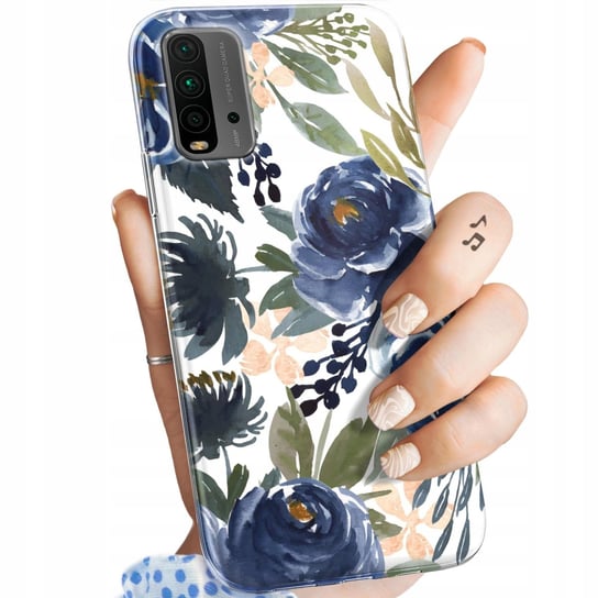 Etui Do Xiaomi Redmi 9T / Poco M3 Wzory Kwiaty Kwieciste Flower Obudowa Xiaomi