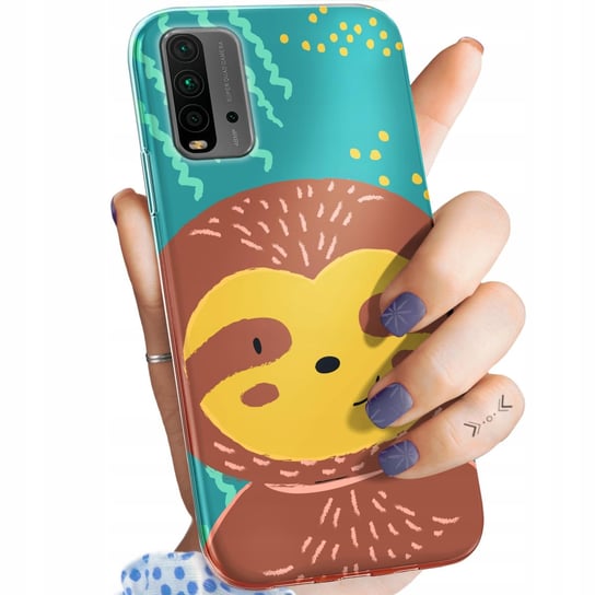 ETUI DO XIAOMI REDMI 9T / POCO M3 WZORY LENIWIEC ŚMIESZNE OBUDOWA POKROWIEC Xiaomi