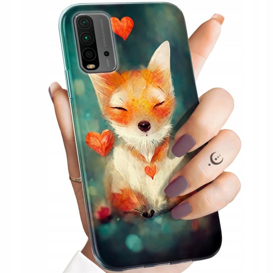 Etui Do Xiaomi Redmi 9T / Poco M3 Wzory Liski Lisy Fox Obudowa Pokrowiec Xiaomi