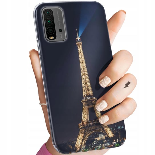 Etui Do Xiaomi Redmi 9T / Poco M3 Wzory Paryż Francja Eiffel Obudowa Case Xiaomi