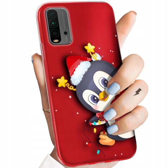 Etui Do Xiaomi Redmi 9T / Poco M3 Wzory Święta Christmas Mikołaj Obudowa Xiaomi