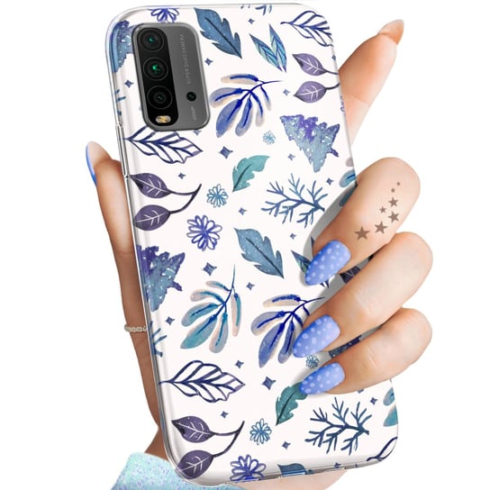 Etui Do Xiaomi Redmi 9T / Poco M3 Wzory Zima Śnieg Śnieżynki Winter Obudowa Xiaomi