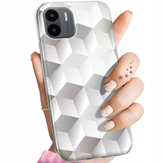 Etui Do Xiaomi Redmi A1 Wzory 3D Geometryczne Iluzja Obudowa Pokrowiec Xiaomi