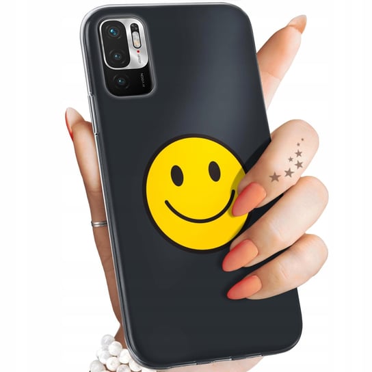 Etui Do Xiaomi Redmi Note 10 5G Wzory Uśmiech Smile Emoji Obudowa Pokrowiec Xiaomi