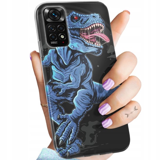 Etui Do Xiaomi Redmi Note 11 4G / 11S 4G Wzory Dinozaury Reptilia Obudowa Xiaomi