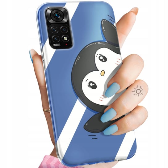 Etui Do Xiaomi Redmi Note 11 4G / 11S 4G Wzory Pingwinek Pingwin Happy Feet Xiaomi