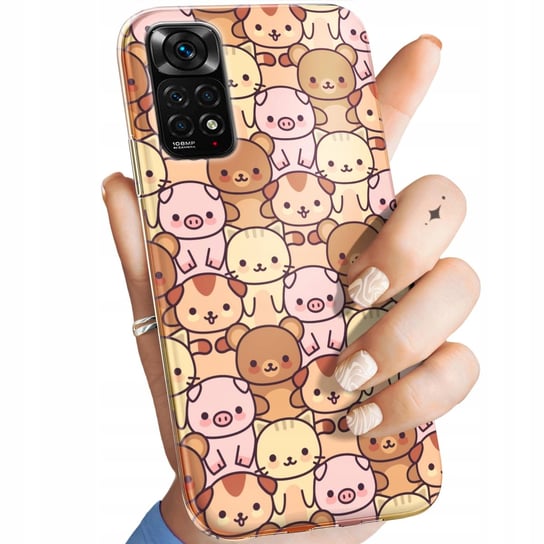 Etui Do Xiaomi Redmi Note 11 4G / 11S 4G Wzory Zwierzęta Pieski Kotki Lamy Xiaomi