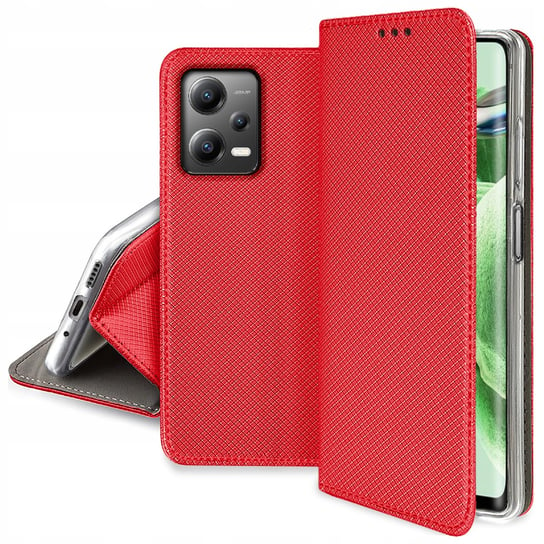 Etui do Xiaomi Redmi Note 12 5G SMART MAGNET+SZKŁO Krainagsm