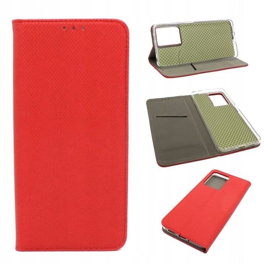 Etui do Xiaomi Redmi Note 12 Pro 5G Smart Magnet czerwone Futerał Pokrowiec Obudowa Case GSM-HURT