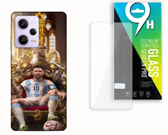 Etui Do Xiaomi Redmi Note 12 Pro / Poco X5 + Szkło - Leo Messi Argentyna Najnowsza Wersja_6-Stitch Czarny_ Wzór Nr . 359 Inna marka