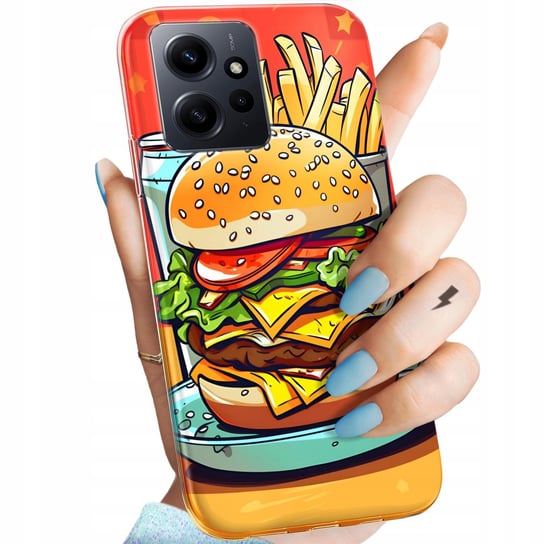 Etui Do Xiaomi Redmi Note 12 Wzory Hamburger Burgery Fast-Food Jedzenie Xiaomi