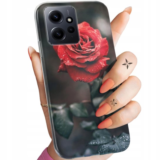 Etui Do Xiaomi Redmi Note 12 Wzory Róża Z Różą Rose Obudowa Pokrowiec Case Xiaomi