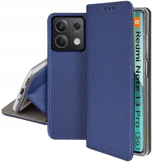 Etui do Xiaomi Redmi Note 13 Pro 5G SMART MAGNET CASE PORTFEL + SZKŁO 9H Krainagsm