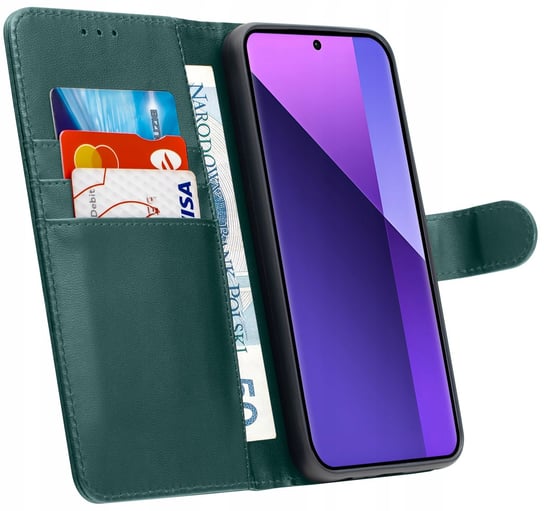 ETUI do Xiaomi Redmi Note 13 Pro+ Plus 5G |SKÓRZANE PORTFEL BOOK TOKRA CASE Krainagsm