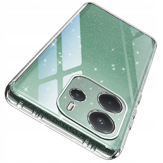 Etui do Xiaomi Redmi Note 14 5G SILICONE BROKAT CASE + SZKŁO 9H Krainagsm