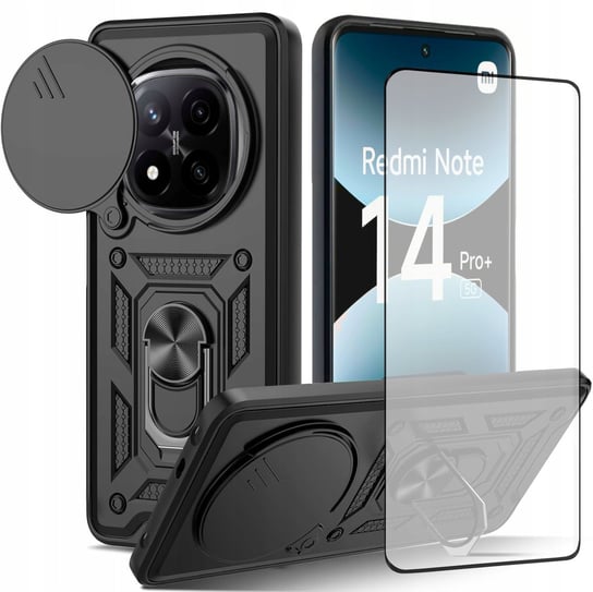 Etui do XIAOMI REDMI NOTE 14 PRO+ 5G Case PANCERNE Obudowa Plecki + SZKŁO TeleProtector