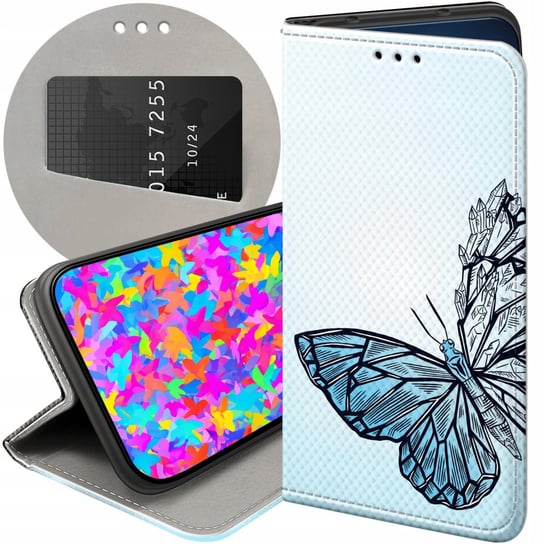 ETUI DO XIAOMI REDMI NOTE 4 / NOTE 4X WZORY MOTYLE BUTTERFLY BARWNE FUTERAŁ Xiaomi