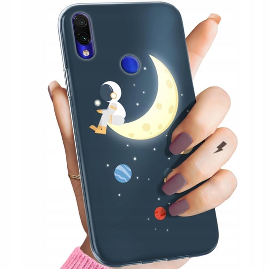 Etui Do Xiaomi Redmi Note 7 / 7 Pro Wzory Księżyc Gwiazdy Kosmos Planety Xiaomi