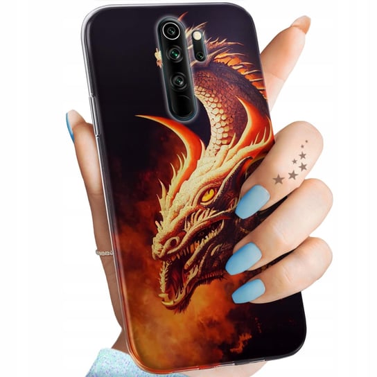 Etui Do Xiaomi Redmi Note 8 Pro Wzory Smoki Dragon Taniec Smoków Obudowa Xiaomi