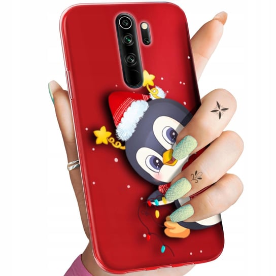 Etui Do Xiaomi Redmi Note 8 Pro Wzory Święta Christmas Mikołaj Pingwin Case Xiaomi