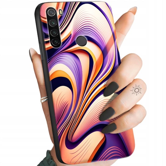 Etui Do Xiaomi Redmi Note 8T Wzory Iluzja Kolorowe Abstrakcja 3D +Szkło Hello Case