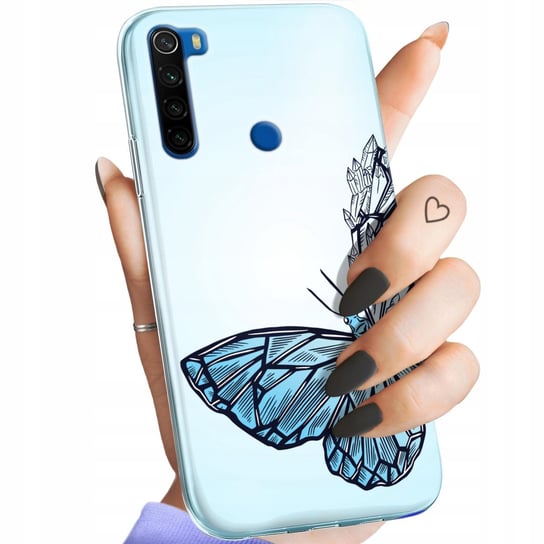 Etui Do Xiaomi Redmi Note 8T Wzory Motyle Butterfly Barwne Obudowa Case Xiaomi