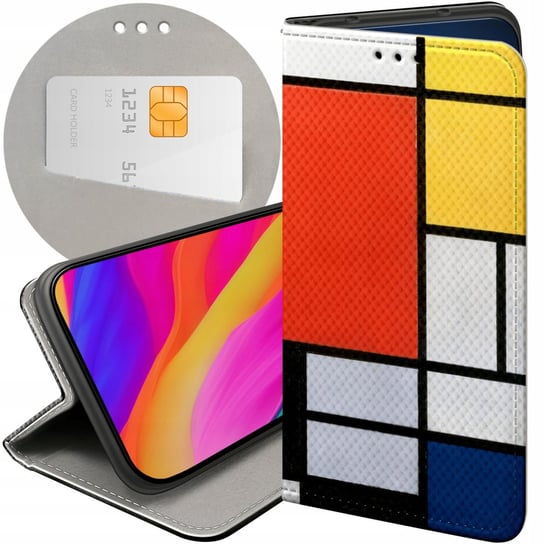 ETUI DO XIAOMI REDMI NOTE 8T WZORY PIET MONDRAIN ABSTRAKCJA GEOMETRIA CASE Xiaomi