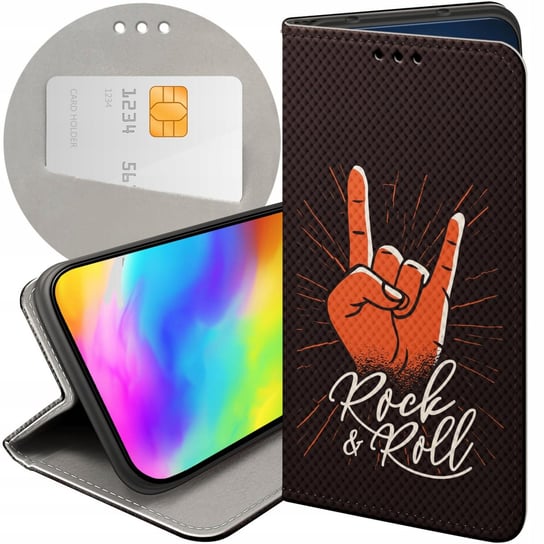 ETUI DO XIAOMI REDMI NOTE 8T WZORY ROCKOWE ROCK ROCK AND ROLL GITARA PUNK Xiaomi