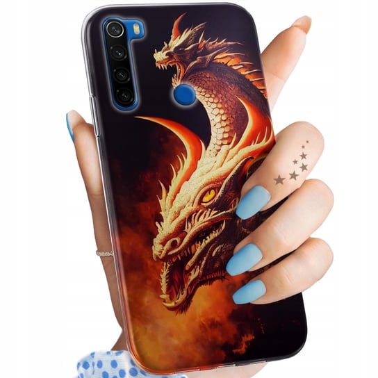 Etui Do Xiaomi Redmi Note 8T Wzory Smoki Dragon Taniec Smoków Obudowa Case Xiaomi