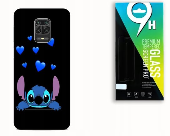 ETUI DO XIAOMI REDMI NOTE 9 PRO / 9S + SZKŁO HARTOWANE - LILO& STITCH BAJKI NAJNOWSZA WERSJA_6-stitch czarny_ WZÓR NR . C017 Inna marka