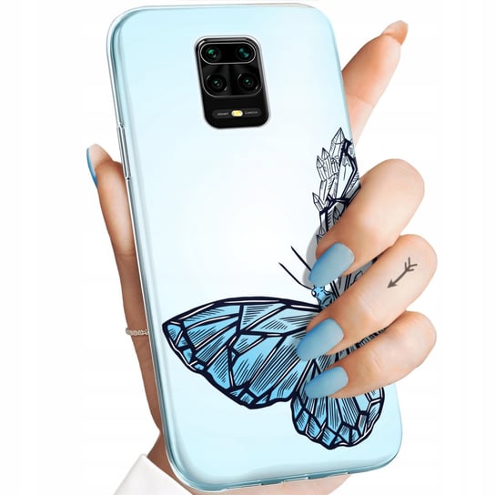 Etui Do Xiaomi Redmi Note 9 Pro Wzory Motyle Butterfly Barwne Obudowa Case Xiaomi