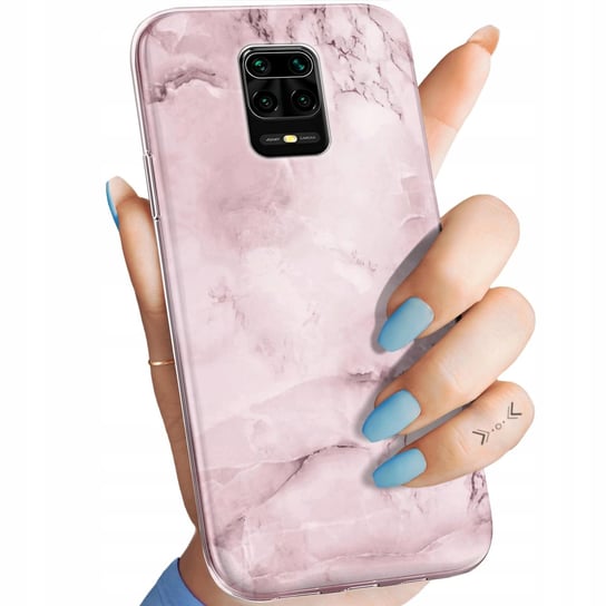 Etui Do Xiaomi Redmi Note 9 Pro Wzory Różowe Golden Rose Pudrowy Róż Case Xiaomi