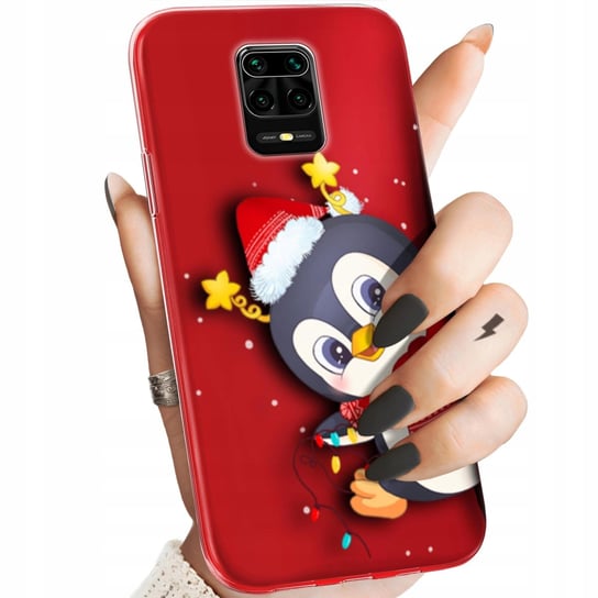 Etui Do Xiaomi Redmi Note 9 Pro Wzory Święta Christmas Mikołaj Pingwin Case Xiaomi