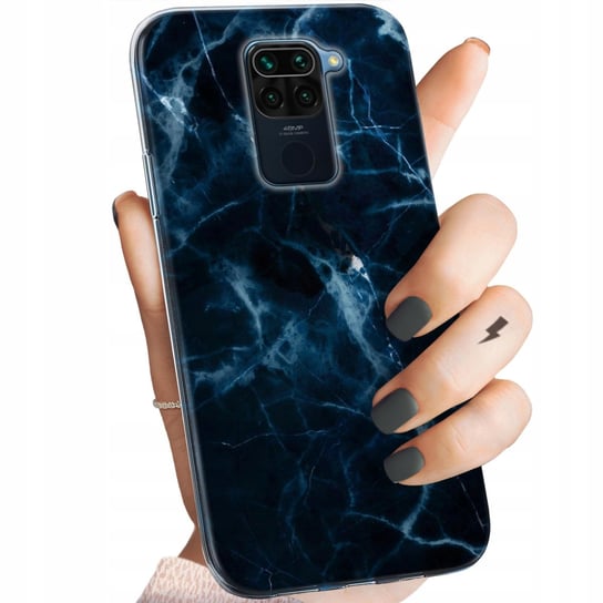 Etui Do Xiaomi Redmi Note 9 Wzory Granatowe Obudowa Pokrowiec Case Xiaomi