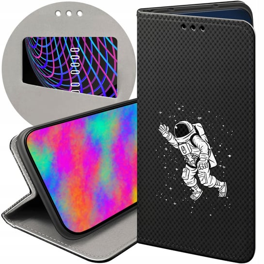 ETUI DO Y6S / Y6 PRIME 2019 / HONOR 8A WZORY ASTRONAUTA KOSMONAUTA RAKIETA Honor