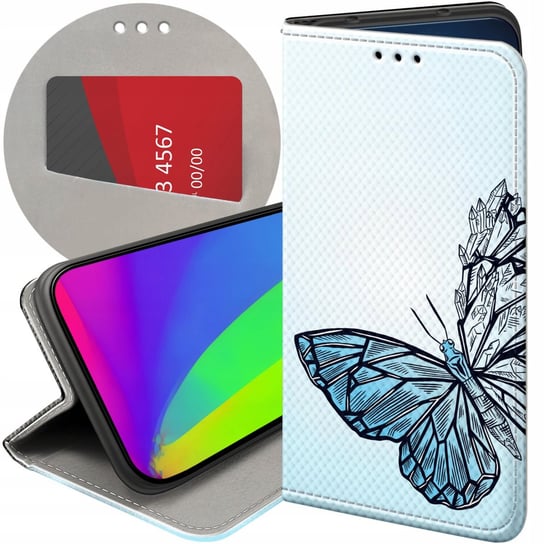 ETUI DO Y6S / Y6 PRIME 2019 / HONOR 8A WZORY MOTYLE BUTTERFLY BARWNE CASE Honor