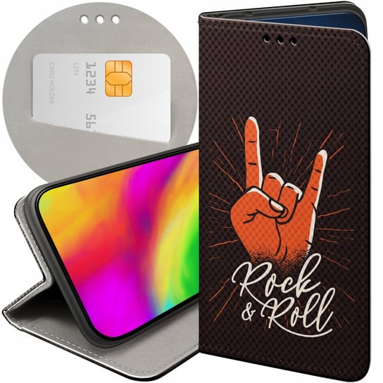 ETUI DO Y6S / Y6 PRIME 2019 / HONOR 8A WZORY ROCKOWE ROCK ROCK AND ROLL Honor