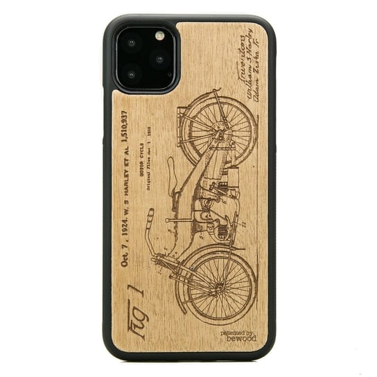 Etui drewniane Bewood iPhone 11 Pro Max harley patent aniegre BEWOOD